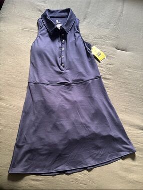 all in motion Navy Sleeveless Polo Skort Dress